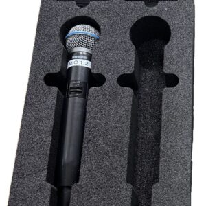 Schaumstoffeinlage 2x Shure GLXD Handfunk (1/2 Schublade)